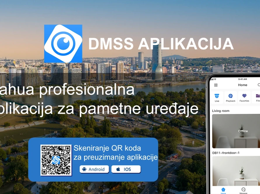 DMSS aplikacija za video-nadzor na telefonu
